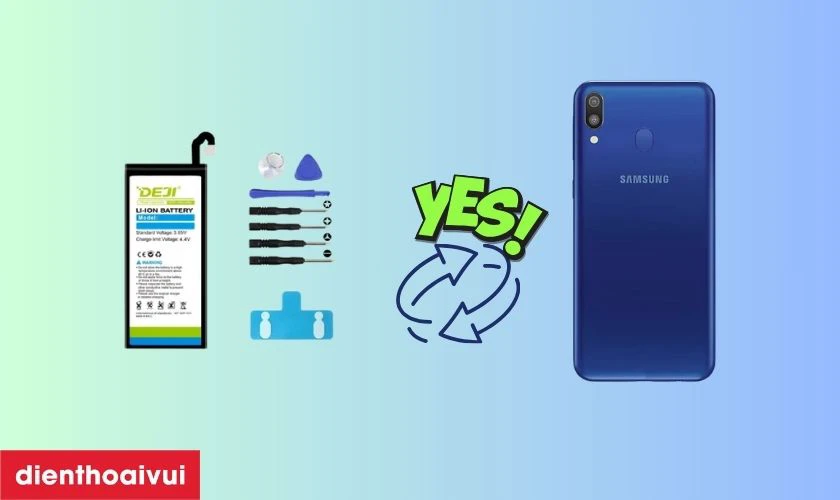 Pin Deji thay cho Samsung M20 c&oacute; tốt kh&ocirc;ng?