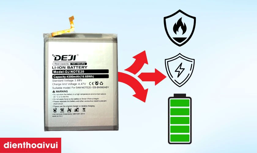 Pin Samsung Note 20 ch&iacute;nh h&atilde;ng Deji l&agrave; g&igrave;?