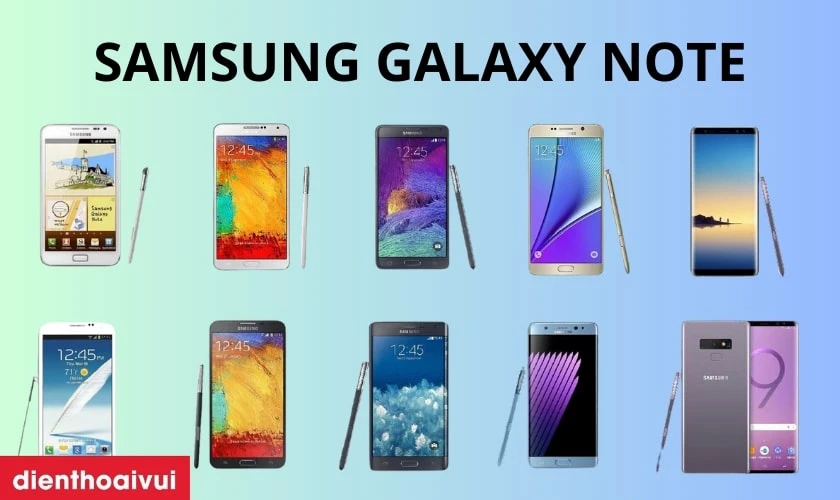 C&aacute;c d&ograve;ng m&aacute;y Samsung Note Điện Thoại Vui c&oacute; hỗ trợ thay pin