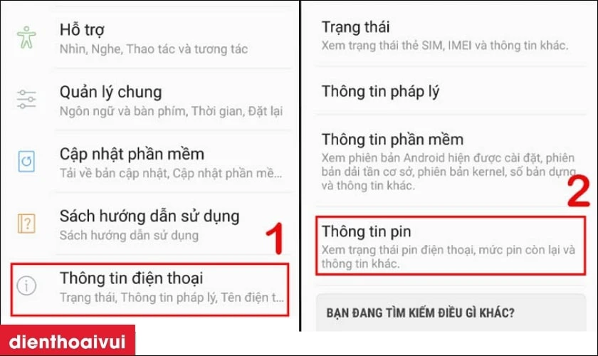 C&aacute;ch kiểm tra pin Samsung S Series khi n&agrave;o cần thay