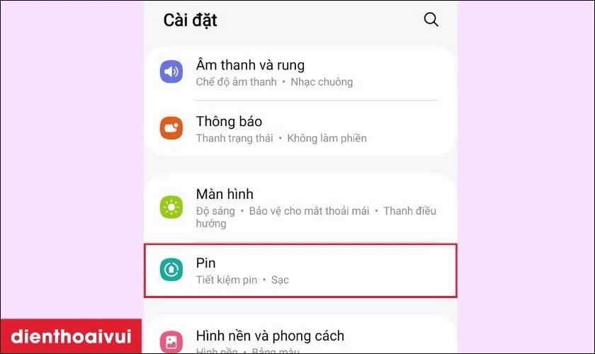 Sử dụng tr&igrave;nh duyệt quản l&yacute; pin t&iacute;ch hợp sẵn trong hệ điều h&agrave;nh