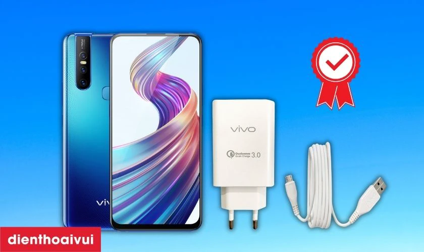 Sử dụng củ sạc v&agrave; c&aacute;p sạc ch&iacute;nh h&atilde;ng Vivo hoặc phụ kiện tương th&iacute;ch chất lượng