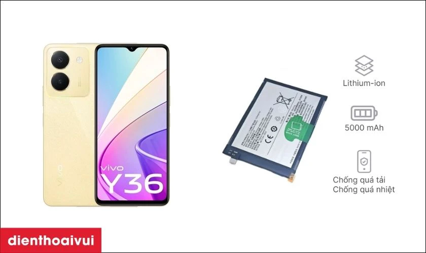 Đ&aacute;nh gi&aacute; pin Vivo Y36