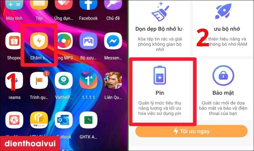 Mẹo tối ưu pin và hiệu suất của điện thoại Vsmart sau khi thay