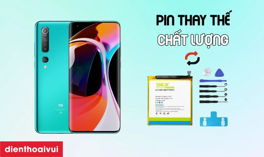 Pin Xiaomi Mi 10 chính hãng Deji là gì?