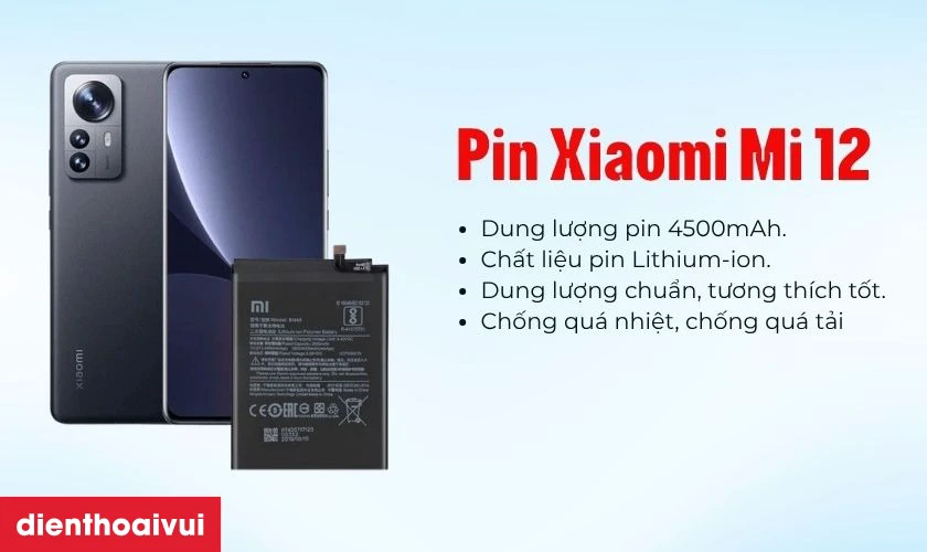 Đánh giá pin Xiaomi Mi 12