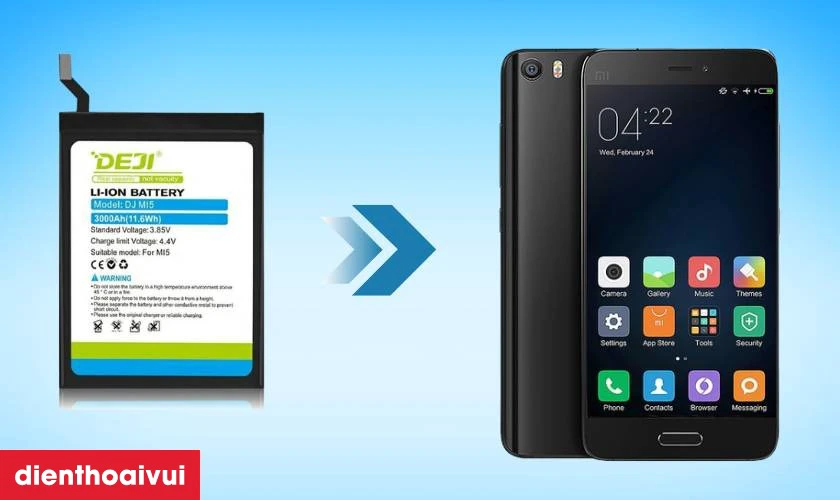 Pin Deji thay cho Xiaomi Mi 5 c&oacute; tốt kh&ocirc;ng