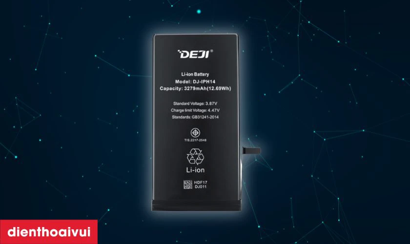 Deji l&agrave; thương hiệu pin nổi tiếng từ Trung Quốc