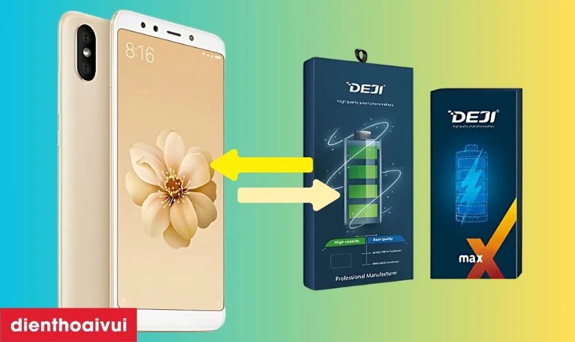 Pin Deji thay cho Xiaomi Mi A2 c&oacute; tốt kh&ocirc;ng?
