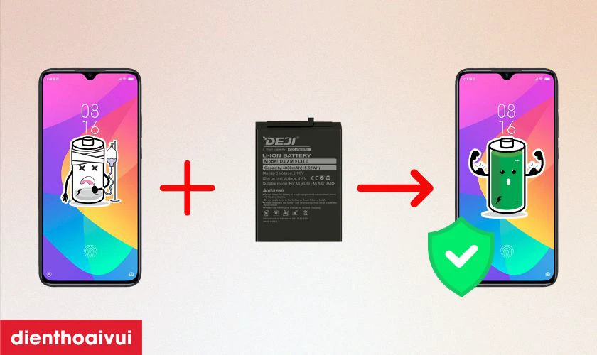 C&oacute; n&ecirc;n thay pin Xiaomi Mi CC9 ch&iacute;nh h&atilde;ng Deji kh&ocirc;ng?