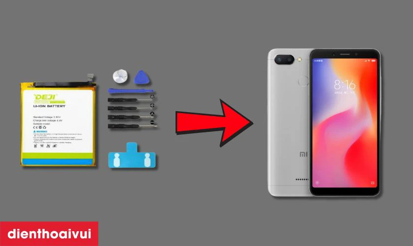 Pin Xiaomi Redmi 6 ch&iacute;nh h&atilde;ng Deji l&agrave; g&igrave;?