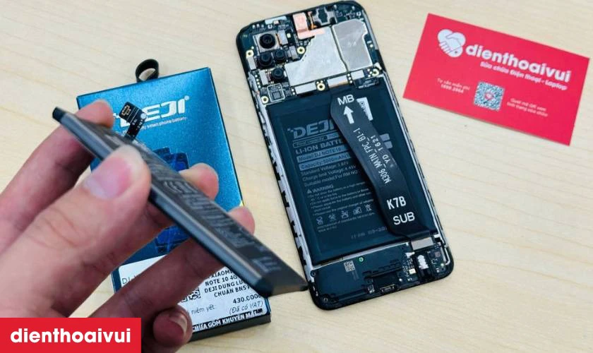 Quy trình thay pin Xiaomi Redmi 9C chuyên nghiệp lấy liền tại Điện Thoại Vui