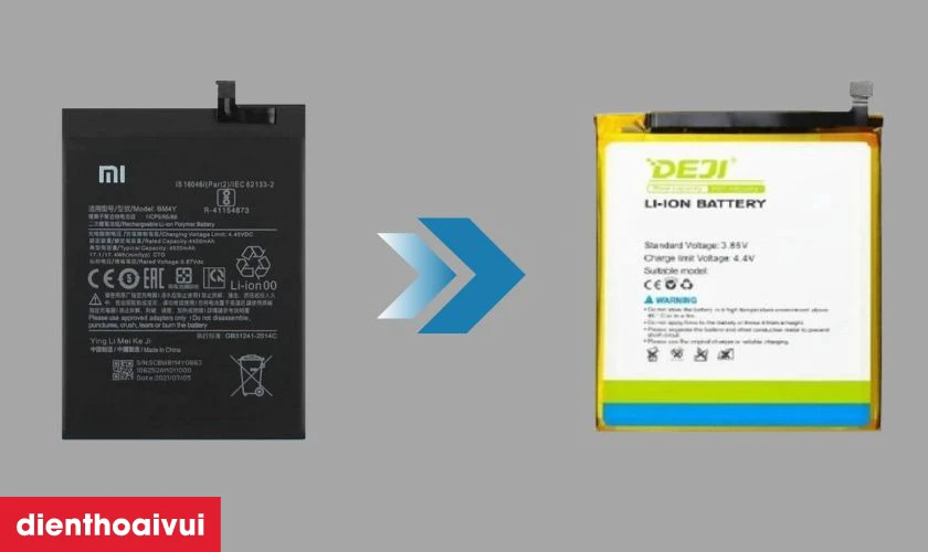 Thay pin ch&iacute;nh h&atilde;ng Deji l&agrave; lựa chọn tối ưu v&agrave; an to&agrave;n nhất
