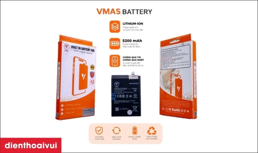 Đặc điểm nổi bật pin Xiaomi Redmi Note 11 4G dung lượng cao Vmas