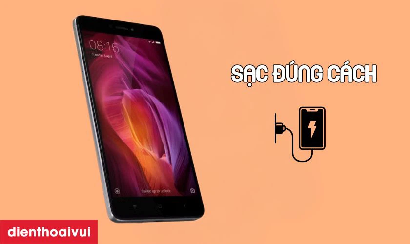 C&aacute;ch bảo quản điện thoại sau khi thay pin Redmi Note 4