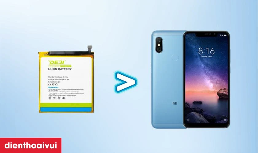 C&oacute; n&ecirc;n thay pin Xiaomi Redmi Note 6 Pro ch&iacute;nh h&atilde;ng Deji kh&ocirc;ng