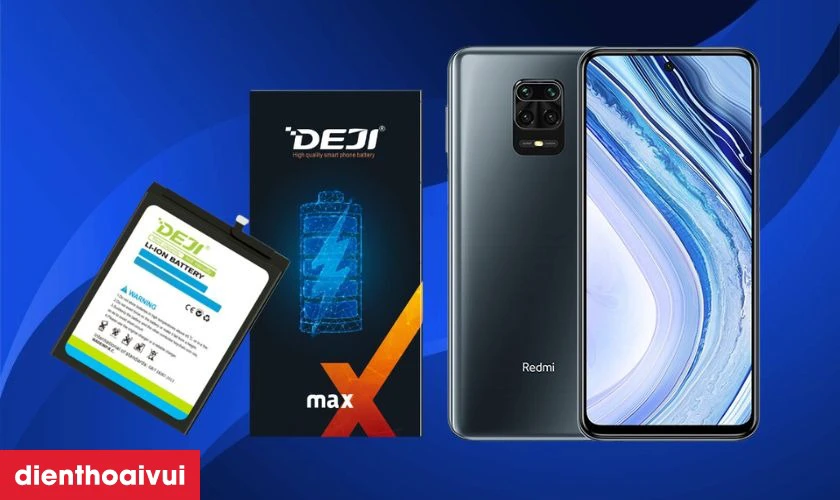 Dịch vụ thay pin Xiaomi Redmi Note 9 Pro ch&iacute;nh h&atilde;ng Deji