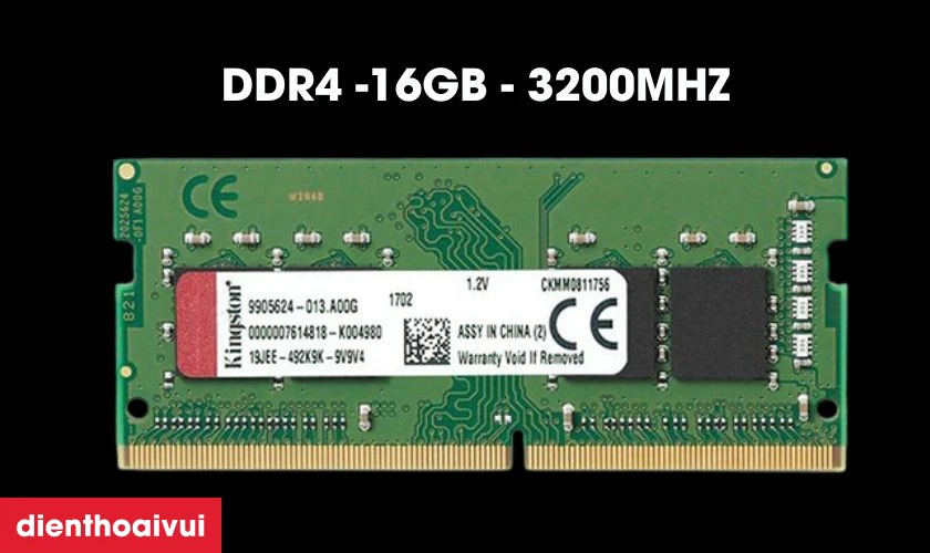 RAM DDR4 Kingston 16GB 3200mhz đ&aacute;p ứng tốt nhu cầu sử dụng của người d&ugrave;ng