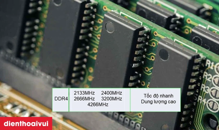 Tốc độ bus RAM l&agrave; 3200MHz