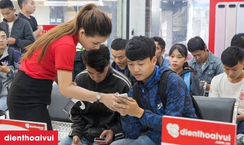 Quy trình thay ron màn hình iPhone 14 tại Điện Thoại Vui