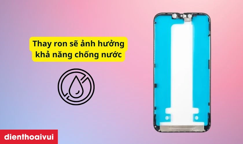 Thay ron màn hình iPhone 14 Plus có mất chống nước không