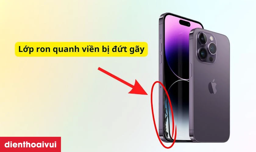 Thay ron m&agrave;n h&igrave;nh iPhone 14 Pro Max