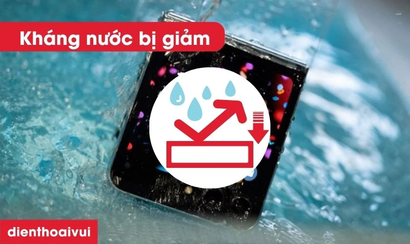 Thay ron viền nẹp nhựa m&agrave;n h&igrave;nh Galaxy Z Flip c&oacute; mất chống nước kh&ocirc;ng?