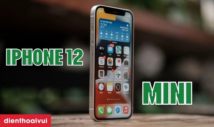 iPhone 12 Mini c&oacute; thiết kế sang trọng, chất liệu th&eacute;p kh&ocirc;ng gỉ bền bỉ