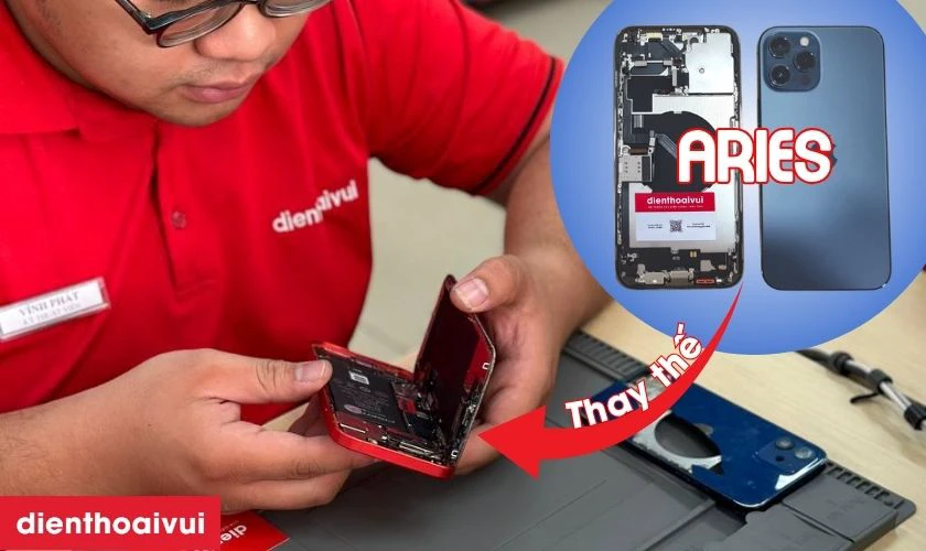 Thay vỏ iPhone 12 Pro Max 5G ch&iacute;nh h&atilde;ng Aries l&agrave; g&igrave;?