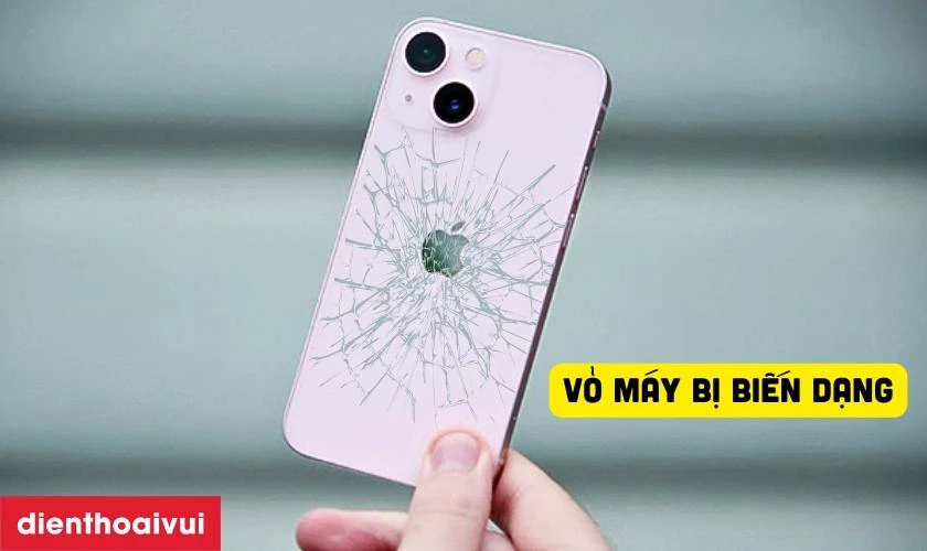 Vỏ m&aacute;y bị biến dạng, kh&ocirc;ng kh&iacute;t với m&agrave;n h&igrave;nh