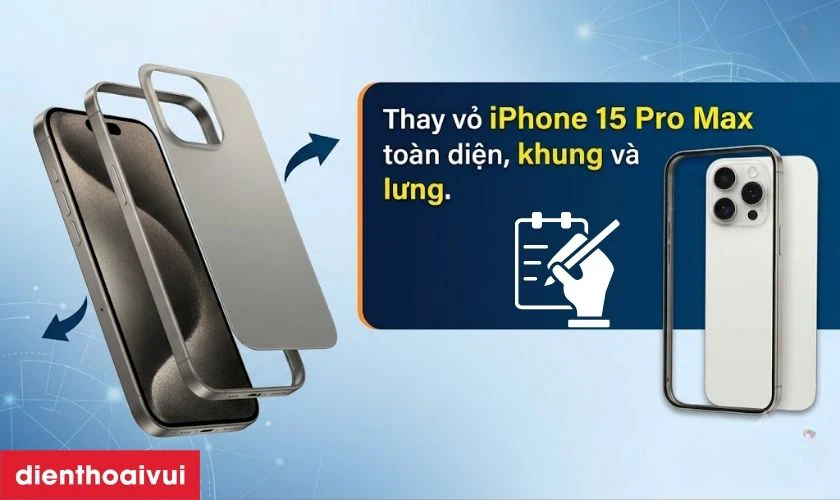 Thay vỏ iPhone 15 Pro Max là gì?