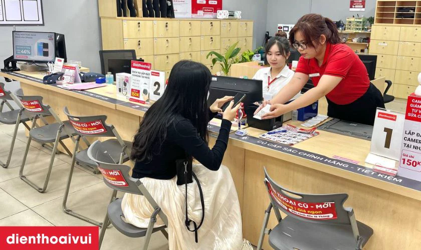Quy trình thay vỏ iPhone 16 Plus tại Điện Thoại Vui