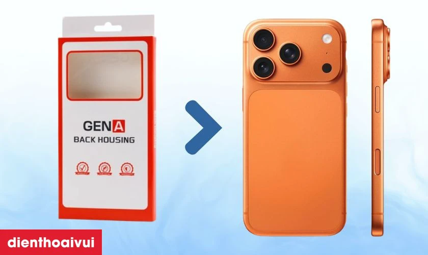 Thay vỏ iPhone 17 Pro 5G ch&iacute;nh h&atilde;ng GENA