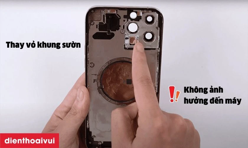 Thay vỏ khung sườn iPhone 14 Plus 5G c&oacute; ảnh hưởng g&igrave; kh&ocirc;ng?