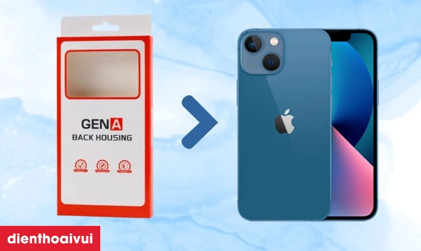 Thay vỏ iPhone 13 Mini ch&iacute;nh h&atilde;ng GENA