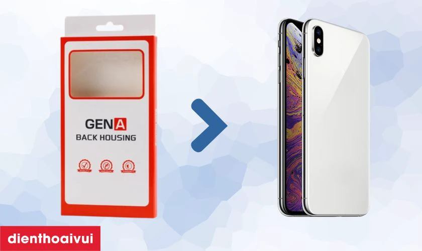 Thay vỏ iPhone XS Max ch&iacute;nh h&atilde;ng GENA
