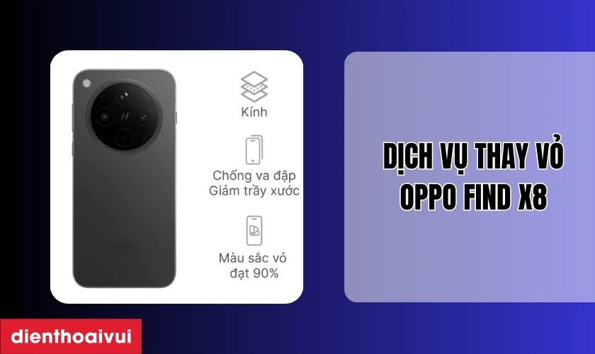 Thay vỏ Oppo Find X8 bao gồm những gì?