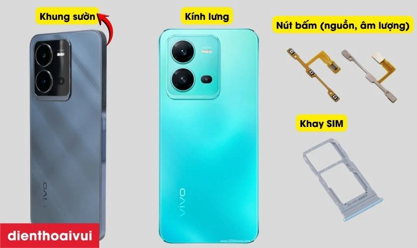 Thay vỏ Vivo V25 bao gồm những gì?