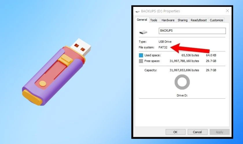 Lỗi The File is Too Large for the Destination File System do đâu?