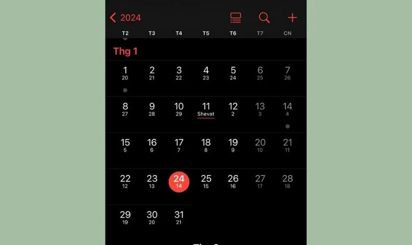 Ho&agrave;n tất th&ecirc;m lịch &acirc;m v&agrave;o iPhone