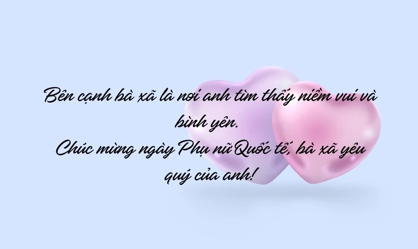 Bên cạnh vợ là những bình yên