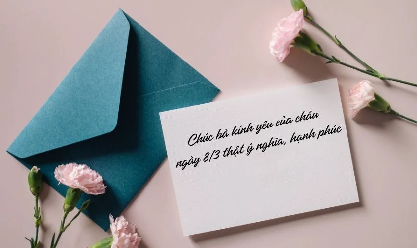Thiệp 8/3 chúc bà ý nghĩa