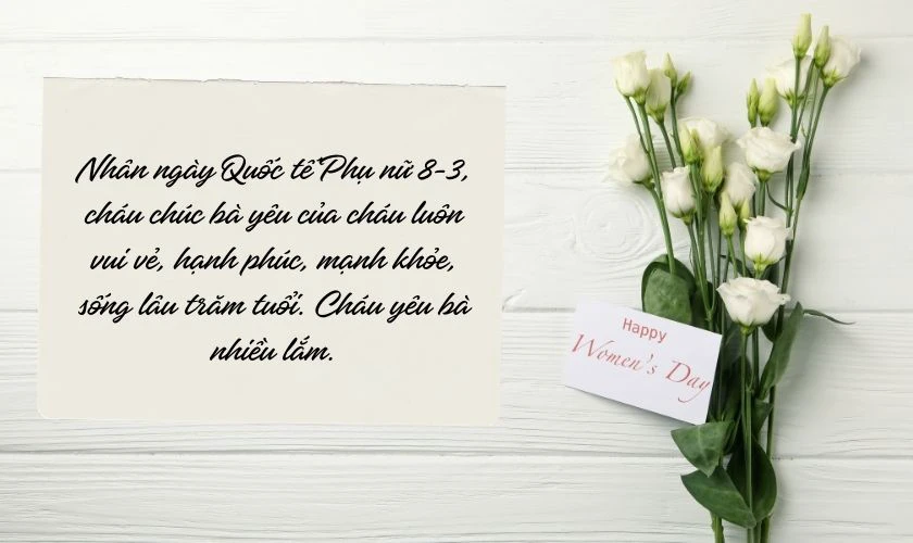 Chúc bà nội, bà ngoại luôn khỏe mạnh