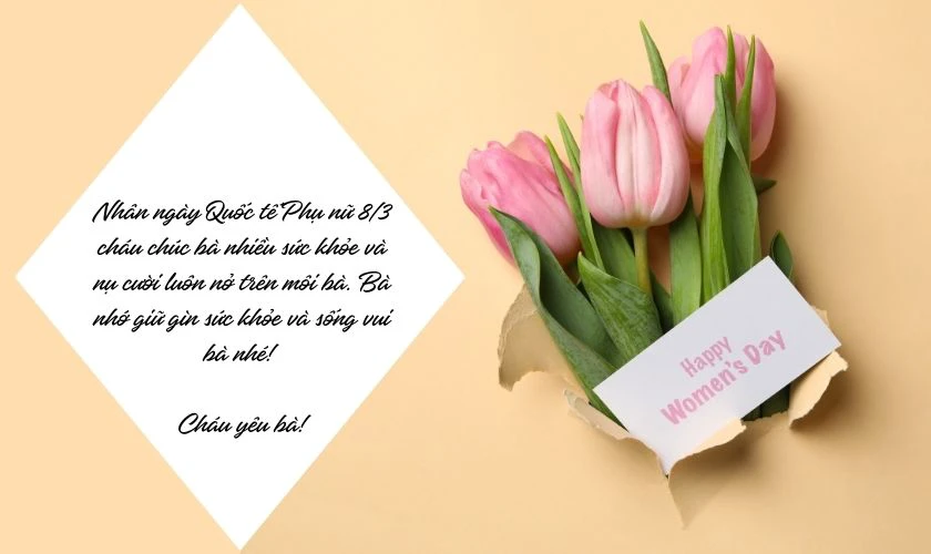 Chúc bà luôn khỏe mạnh và bình an
