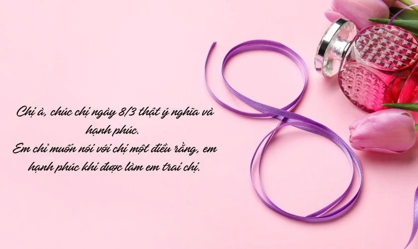 Hạnh phúc khi làm em trai chị