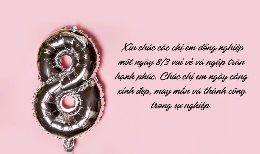 Thiệp mừng 8/3 tặng đồng nghiệp