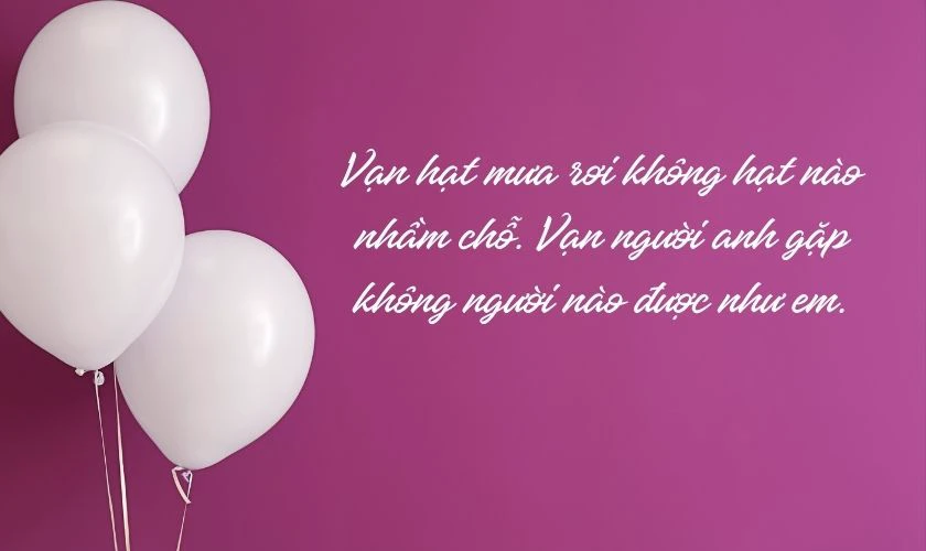 Lời chúc mừng ý nghĩa tới người mình thích