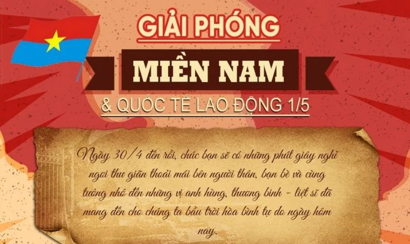 Thiệp chúc mừng 30/4 1/5 ấn tượng nhất FULL HD