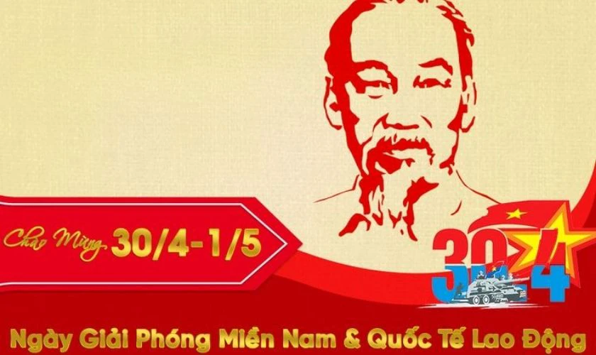 Thiệp chúc mừng 30/4 1/5 ấn tượng mới