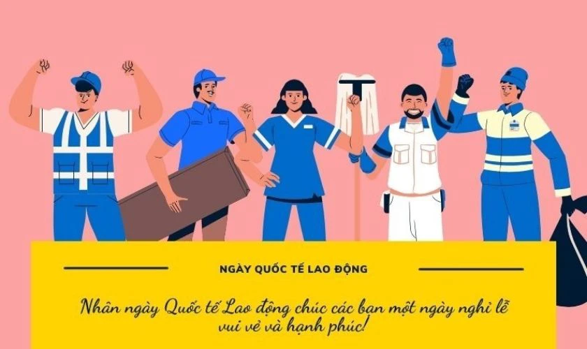 Thiệp chúc mừng 30/4 1/5 cho bạn bè 8K